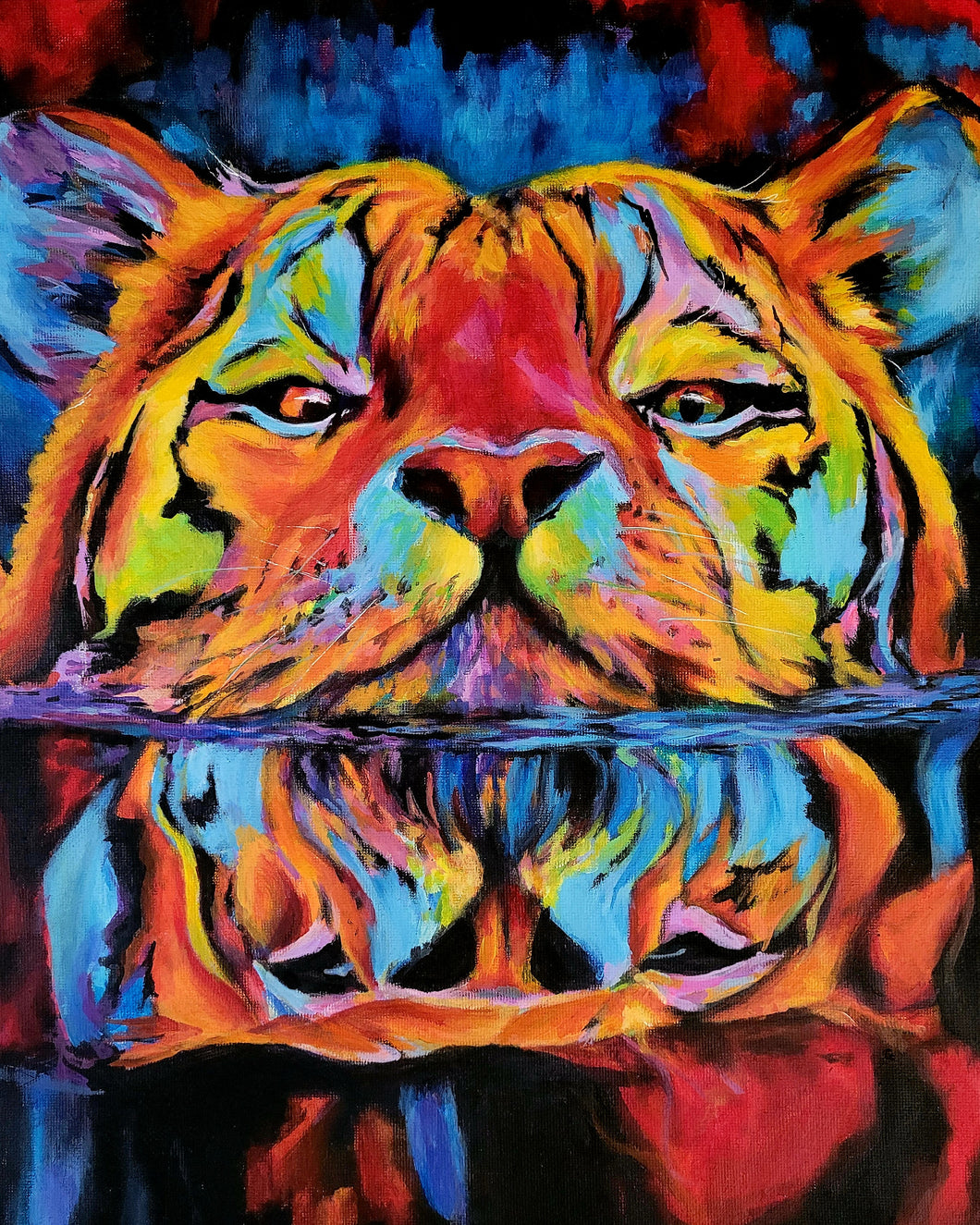 Colorful Tiger Wearable Art T-shirt
