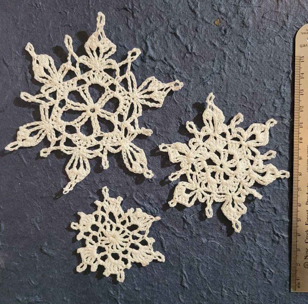 Crochet Snowflake Set