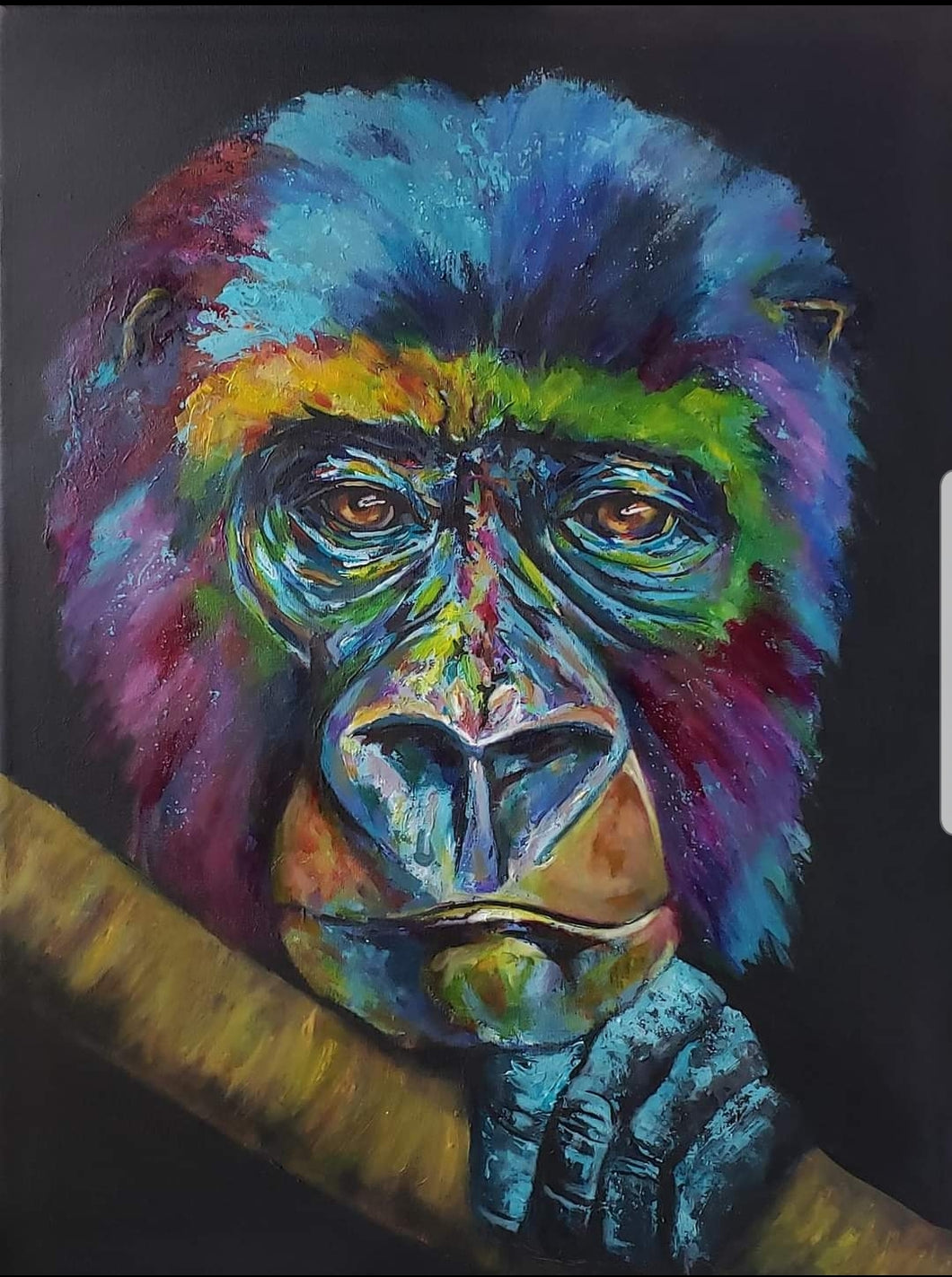 Lowland Gorilla Painting - Original Painting 2021 (Canada) by Eclectic Studio